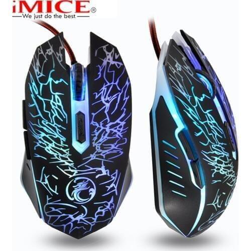 IMICE X5 Wired Gaming Mouse 6 Buttons 2400DPI Optical Professional Mouse Gamer Computer Mice For PC Laptop