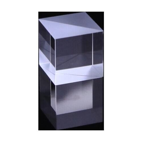 BeamSplitter Prism 25mm K9 Optical Glass Cube Dichroic Dispersion Splitting Ratio 5:5 optical instrument