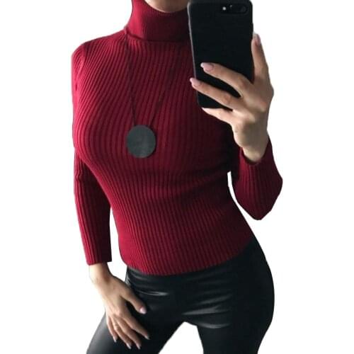 Autumn Winter Turtleneck Sweater Women Pullover Sweater Knitted Cashmere Sweater Women Sweaters Soft Pull Femme Jumper Kardigan