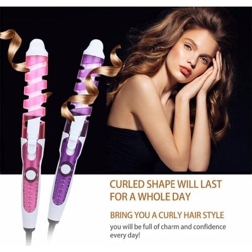Portable Hair Curler Roller Spiral Curling Iron Salon Electric Hair Curler Beauty Curling Wand Professional Hair Styler Beauty