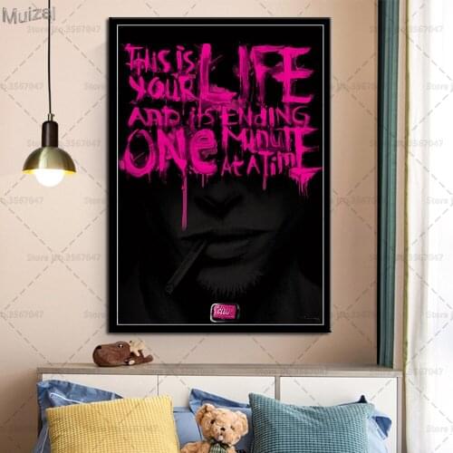 Fight Club Poster Pulp Fiction Movie Canvas Painting Posters and Prints Wall Art Picture for Living Room Home Decor