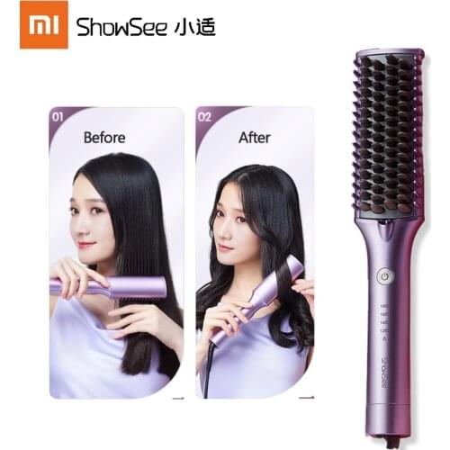 Xiaomi Showsee Straight Hair Comb Anion Constant Temperature Hair Care Automatic Power Off Hair Straightener Flat Irons