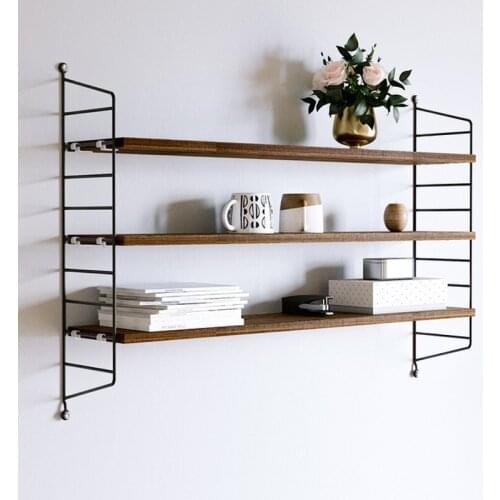 Nordic punch-free kitchen storage rack multi-functional creative bathroom organizer modern simple living room wall bookshelf