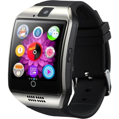 Q18 Smart Watch Bluetooth Smart watches for Android Cellphones Support SIM Card Camera Answer Call and Set up Various Language