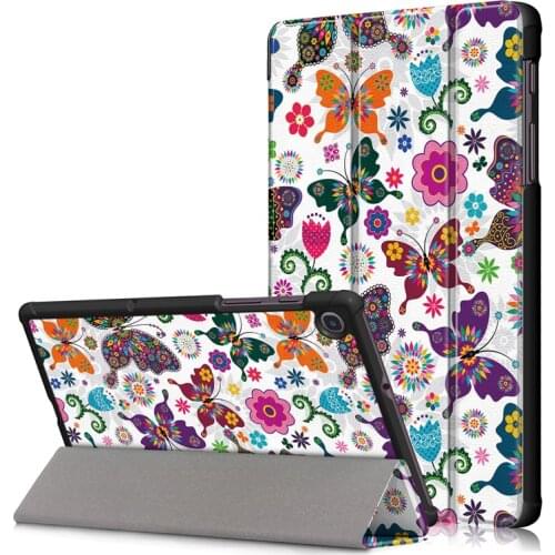 Colorful printed case For Samsung Galaxy Tab A 8.4 2020 SM-T307 8.4 inch Slim Magnetic Folding Stand Smart PU leather Cover