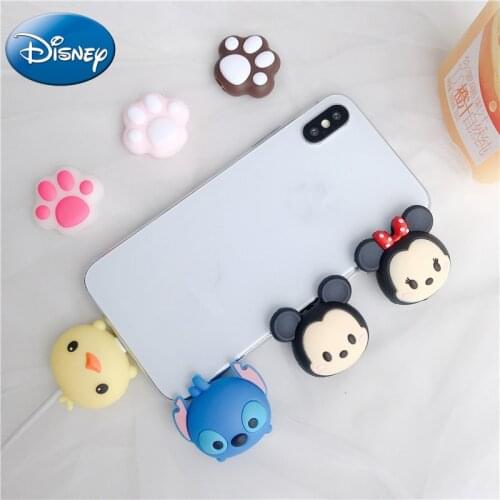 Disney Cable Protector Charger USB Cable Winder For Apple IPhone For Samsung Xiaomi Huawei Cable Protect Decoration