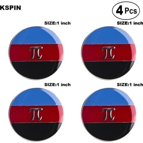 Polyamorous Lapel Pin Flag badge Brooch Pins Badges 4pcs