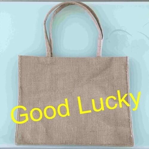 100pcs/lot free shipping new arrival good quality ready to ship jute beach tote bag women handbag big size burlap tote bags