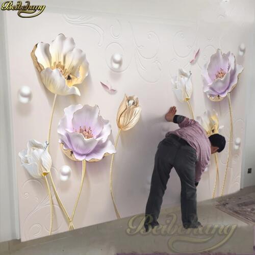 Beibehang papel de parede 3d TV backdrop Stereo Surfaces Mural Simple Modern Decor Living Room Bedroom Wallpaper for wall paper