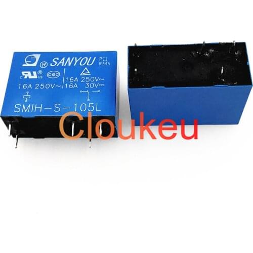 50Pcs Relay SMIH-S-105L 112L 124L 5V 12V 24V 16A 5pin