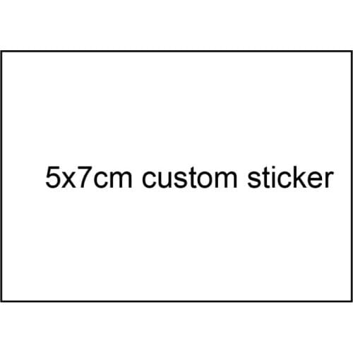 5x7cm rectangle custom sticker label