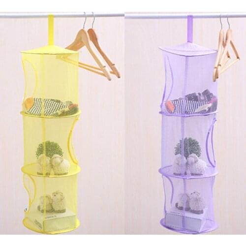 Hanging Storage Net Mesh Bag Design for Bath Toy Kids Basket Cartoon Bedroom Wall Door Toys Storage Net Home Baskets Hanging Bag