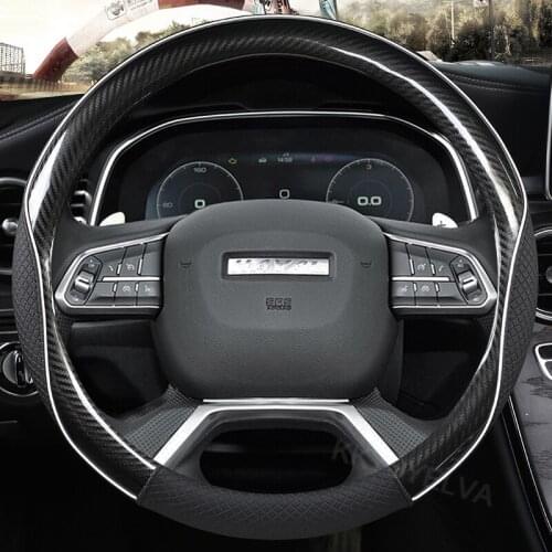 38CM Car Steering Wheel Cover For Great Wall Haval Hover H1 H4 F7X H6 H7 H9 F5 F7 H2S Coupe 2017 2018 2019 2020 Auto Accessories
