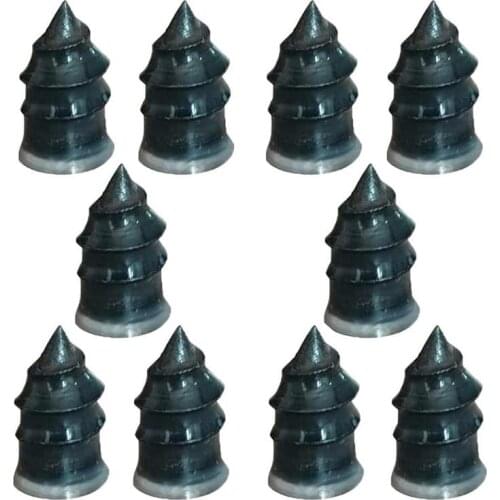 10 Pcs Vacuum Tyre Repair Nail 12.7/11.7mm Rubber Tire Repair Spiral Nails for Motorcycle Tubeless Tyre Repair Rubber Nails
