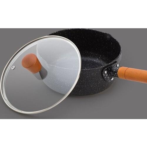 22 Japanese snow pan 18CM cm 20 snowflake pot Maifan stone milk pot non-stick small pot household noodle soup pot