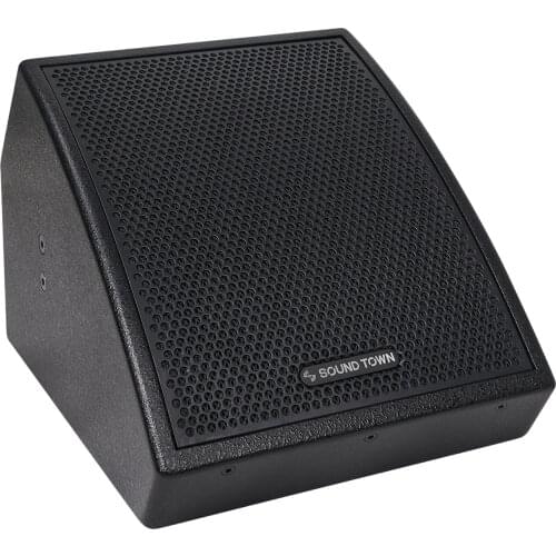 Sound Town CARME Series 10" Coaxial 2-Way Professional PA DJ Stage Monitor Speaker, Black with U Mounting Bracket (CARME-U10MB)
