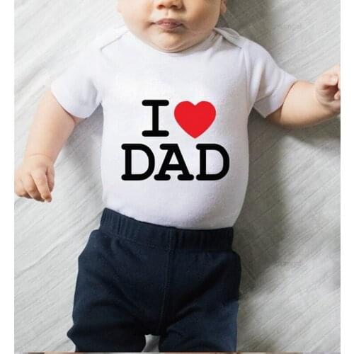 Baby Girl Romper Baby Winter Clothes Cotton Newborn Girl Clothes Onesie Toddler Rompers Printing Love Dad Long Sleeve onesies