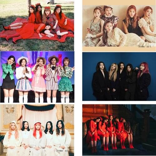 Red Velvet music wallpaper Clear Image Wall Stickers Home Decoration Good Quality Prints White Coated Paper home art Brand