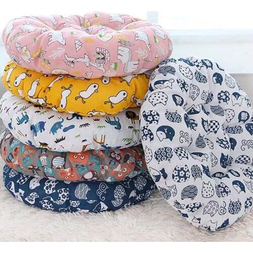 Round Shape Seat Cushion PP Cotton Core 3 Size Polyester Tatami Cushion Pillow Home Decoration Car Office Soft Sofa Cushion