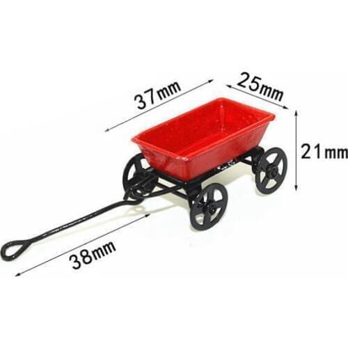 1:12 Scale Small Cart Miniature Unpainted