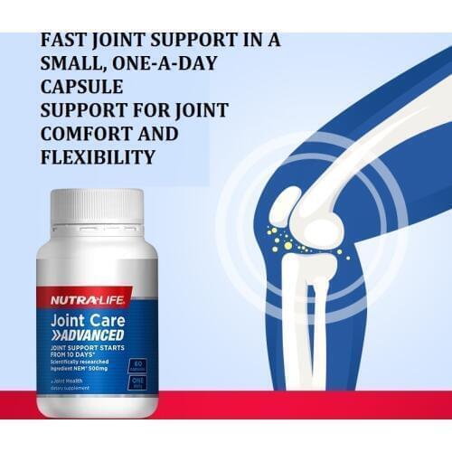 NewZealand NutraLife Joint Care 60Capsules NEM Support Joint Comfort Flexibility Lubrication Healthy Cartilage Connective Tissue