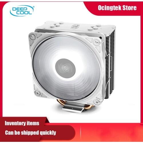 DEEPCOOL GAMMAXX GTE V2 white version 4 heat pipe CPU Heat Sink 120mm 4PIN PWM LED Cooling Fan Suitable For Multiple Platforms