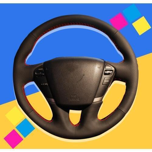 Auto Braid On The Steering Wheel Cover for Nissan Teana 2008-2012 Murano 2009-2014 Quest 2011-2017 Interior Car Braiding Covers