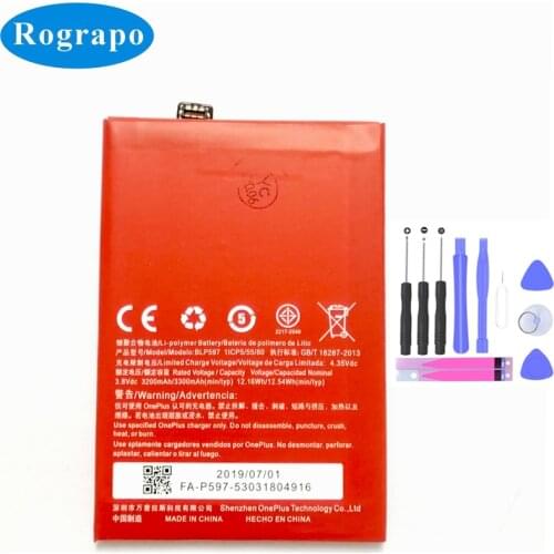Original 3300mAh One Plus BLP597 Replacement Battery For OnePlus 2 One Plus Two A2003 A2005 A2001 Cell Mobile Phone
