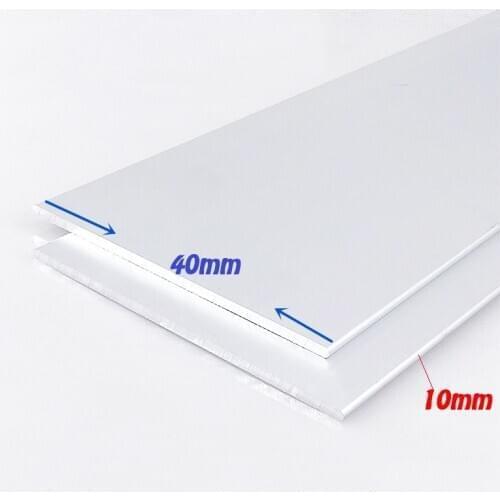 1PC/LOT 6063-T5 Aluminium Alloy Plate Thickness10mm*Width40mm Article Aluminum Oxidation Length 100/150/200/250/300MM