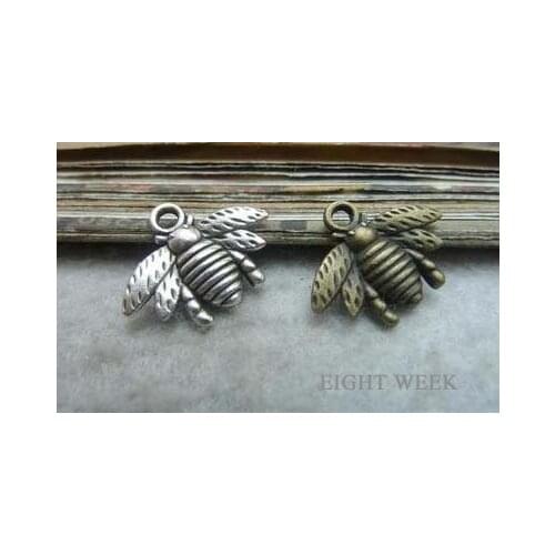 Zinc alloy pendant jewelry accessories diy handmade material charms bee 16 * 20 mm
