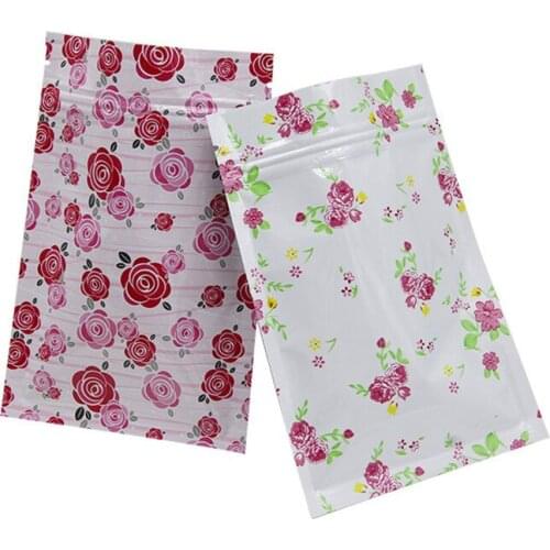 Shivering Colorful Flat Type Aluminum Bag With Reclose Zipper, Food Grocery Packaging Bag J10026