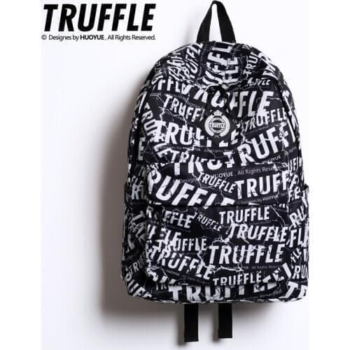 TRUFFLE designer genuine Waterproof men backpack women Travelling bag school bags fashion Boys Girls Youth Backpack for laptop