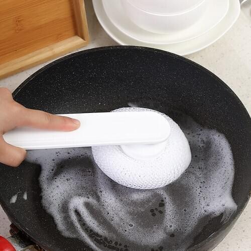 Long Handle Pan Pot Brush Dish Bowl Washing Cleaning Brush Household Kitchen Cleaning Tools Household cleaning Washing Brush new