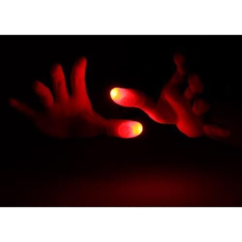 LED Finger Lamp Thunbs Light Magic Light Up Finger Magic Trick Fake Finger