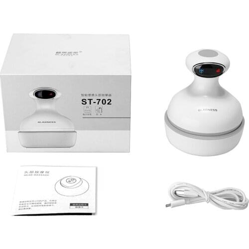 4D Head Massager Waterproof Electric Smart Scalp Massager Pressure Points to Relieve Deep Tissue Health Care With Vibration