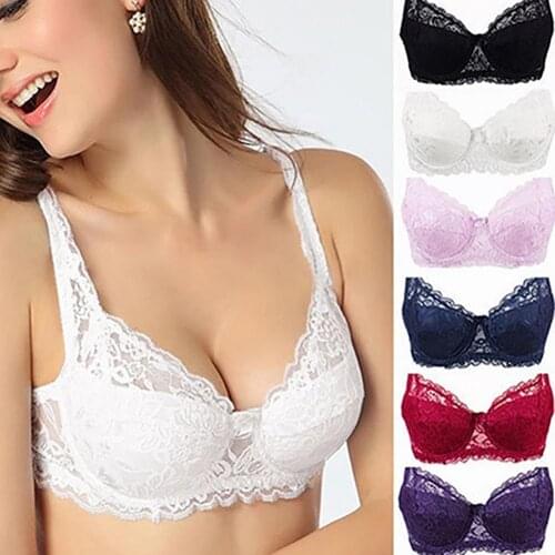 Women Sexy Lace Adjustable Bra Deep V Push Up Shaping Padded Brassiere for Daily Wear Womens Intimates