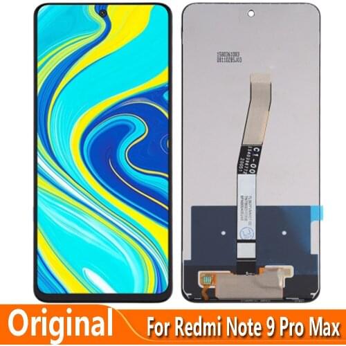 Original 6.67" For Xiaomi Redmi Note 9 Pro Max M2003J6B1I LCD Display Touch Screen Digitizer Assemby