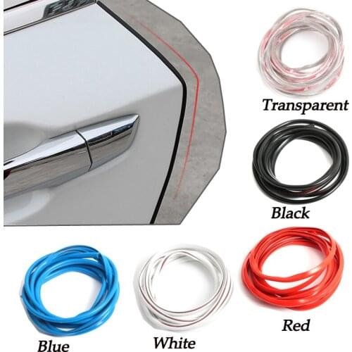 5M Car Door Edge Rubber Protection Strips Side Doors Moldings Side Anti-wear Protection fit for hyundai Tucson i30 getz santa fe