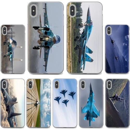 For Samsung Galaxy Note 3 4 5 8 9 S3 S4 S5 Mini S6 S7 Edge S8 S9 S10 Plus Phone Cases Cover Sukhoi 34 Fighter Jet 4K Wallpaper