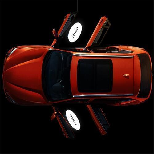 For Lotus 2 pcs 5W Car Door Welcome Light LED Laser Logo 3D For Dodge Ghost Shadow Warning lights Threshold modulation