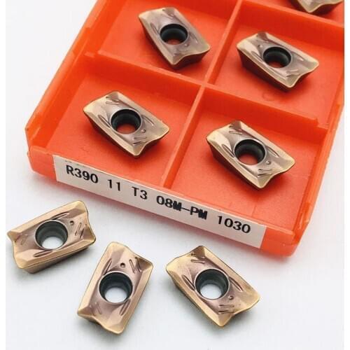 Milling disc cutter R390 11T308M PM 1030 Milling turning tool Carbide insert CNC turning tool R390 11T308M PM1030 turning tool