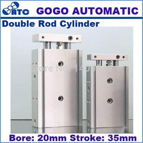 GOGO High quality double acting dual rod air pneumatic cylinders CXSM 20-35 20mm bore 35mm stroke with slide bearing