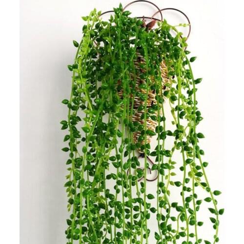 Imitation Plant Lover Tears Succulents Wall Hanging Fake Flowers Vines Wedding Artificial Decoration Flowers 80cm High