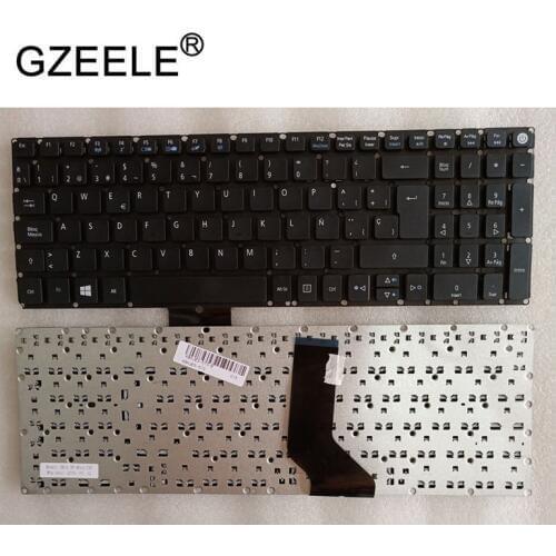 GZEELE FOR Acer Aspire E15 E5-573G E5-573T E5-574G E5-574 E5-575G E5-573TG ES1-572 SP Keyboard Spanish Teclado No Frame BLACK