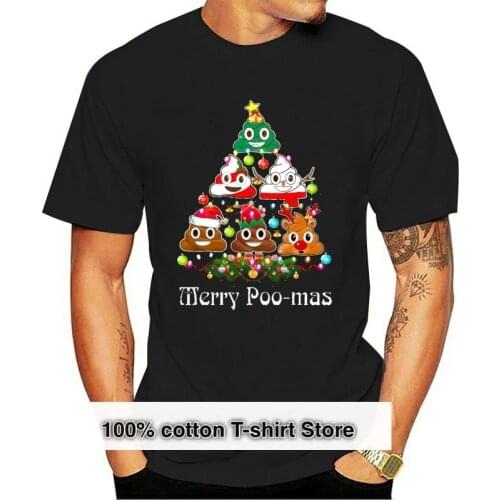 Men Tshirt Merry Poo Mas T Shirt Funny Christmas Gifts Funny T Shirt Women T-Shirt Tees Top