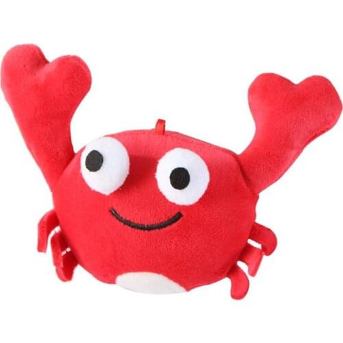 New 12*9CM Crab Plush Doll , Small Cute Keychain Plush Decor Gift TOY