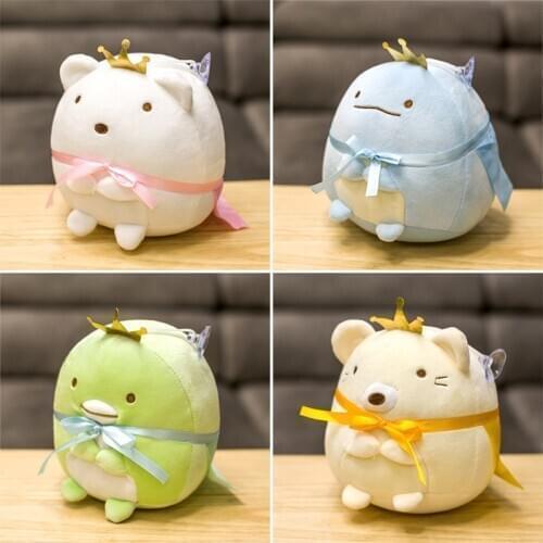 New 1pc20cm Japanese Animation Sumikko Gurashi Penguin Cat Bear Plush Toys San-X Corner Bio Cartoon Doll for Kids Birthday Gifts