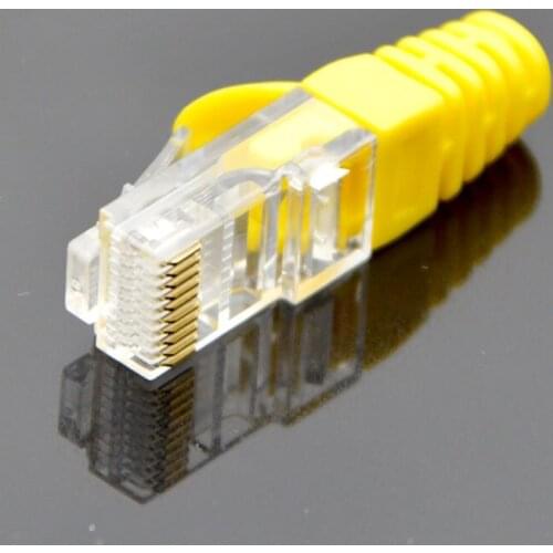 10PCS NEW Network Connector RJ48 10P10C Six kinds 10Core Special Crystal Head With Color Sheath Special