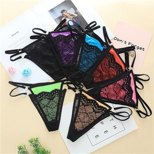 Hot sale briefs women thong 5pcs/lot low waist sexy thongs and g strings womans and femme Ultra-thin underwear panties