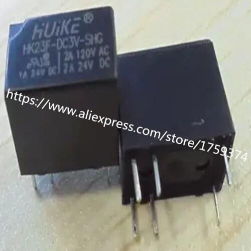 Wholesale 100pcs/lot HK23F-DC3V-SHG 2A 6feet relay